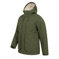 Green - Side - Mountain Warehouse Mens Coastline Borg Waterproof Jacket