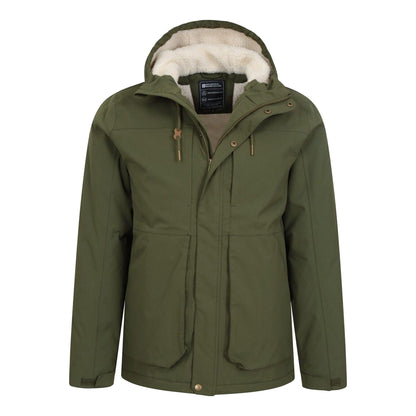 Green - Lifestyle - Mountain Warehouse Mens Coastline Borg Waterproof Jacket