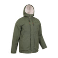 Khaki Green - Side - Mountain Warehouse Mens Coastline Borg Waterproof Jacket