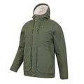 Khaki Green - Lifestyle - Mountain Warehouse Mens Coastline Borg Waterproof Jacket