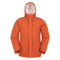 Rust - Front - Mountain Warehouse Mens Coastline Borg Waterproof Jacket