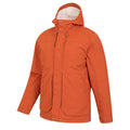 Rust - Side - Mountain Warehouse Mens Coastline Borg Waterproof Jacket