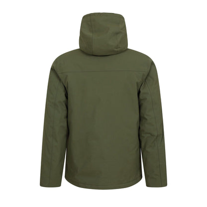 Green - Back - Mountain Warehouse Mens Coastline Borg Waterproof Jacket