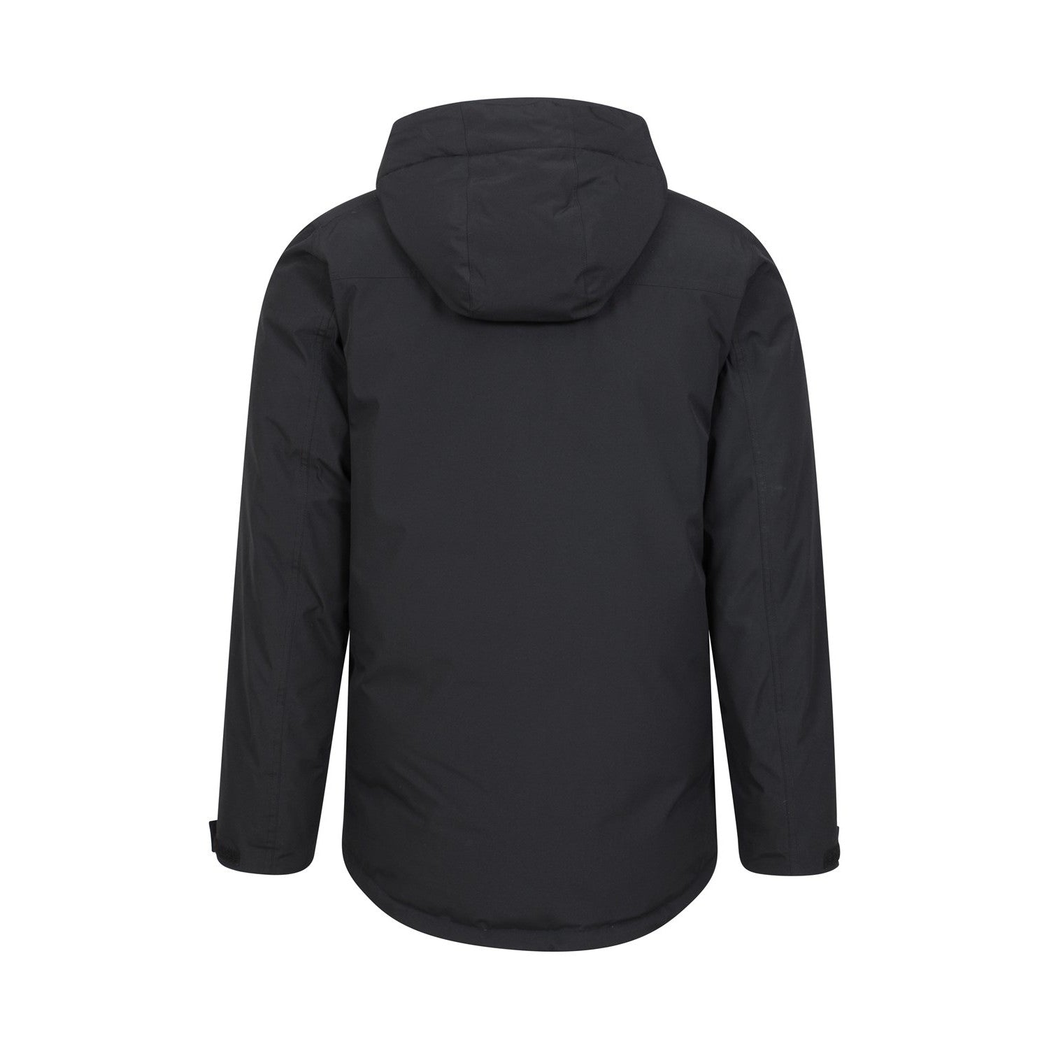 Black - Back - Mountain Warehouse Mens Concord Extreme Down Long Length Jacket