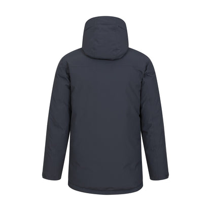 Blue - Back - Mountain Warehouse Mens Concord Extreme Down Long Length Jacket