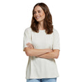 Off White - Side - Animal Womens-Ladies Elena Marl Organic Cotton T-Shirt