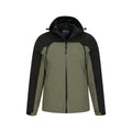 Khaki Green - Pack Shot - Mountain Warehouse Mens 3 Layer Waterproof Jacket