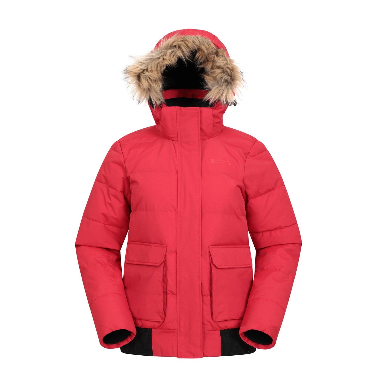 Red - Front - Mountain Warehouse Womens-Ladies Franklin Padded Bomber Jacket
