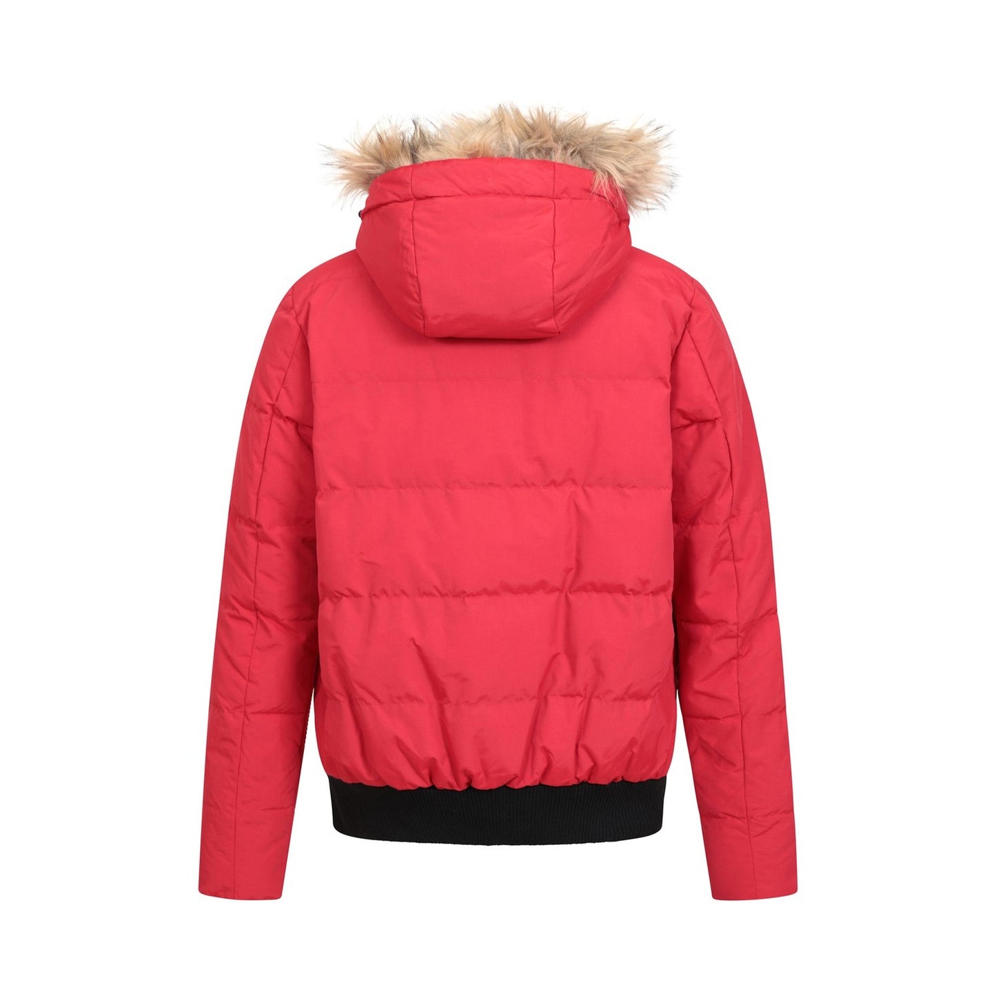 Red - Back - Mountain Warehouse Womens-Ladies Franklin Padded Bomber Jacket
