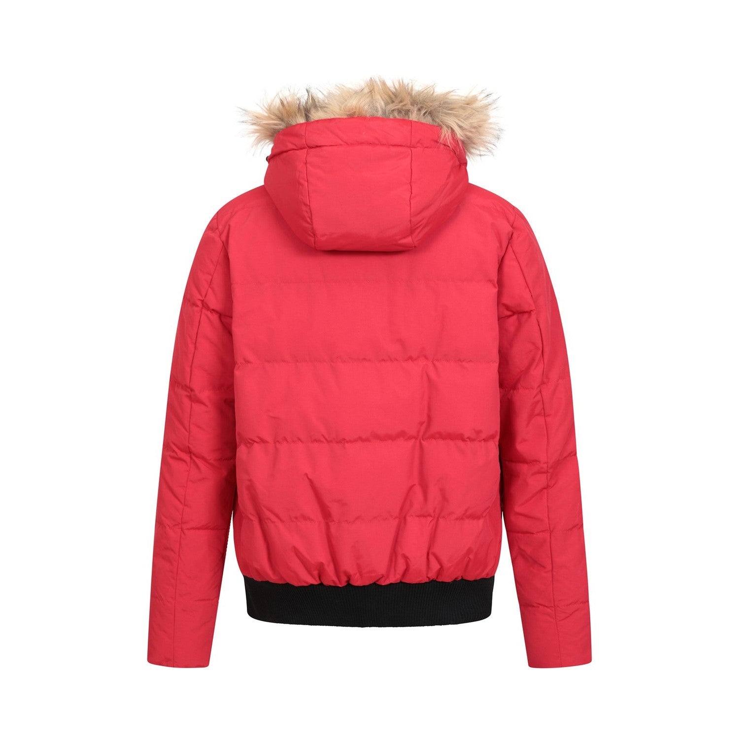 Red - Back - Mountain Warehouse Womens-Ladies Franklin Padded Bomber Jacket