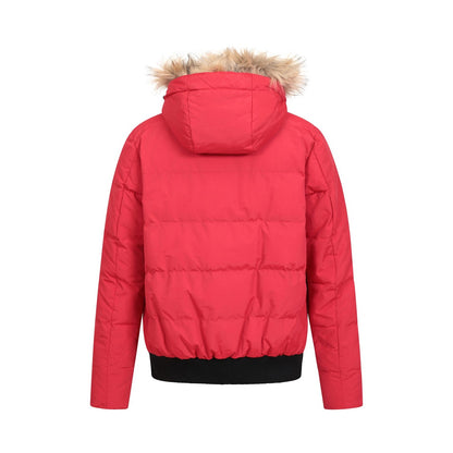 Red - Back - Mountain Warehouse Womens-Ladies Franklin Padded Bomber Jacket