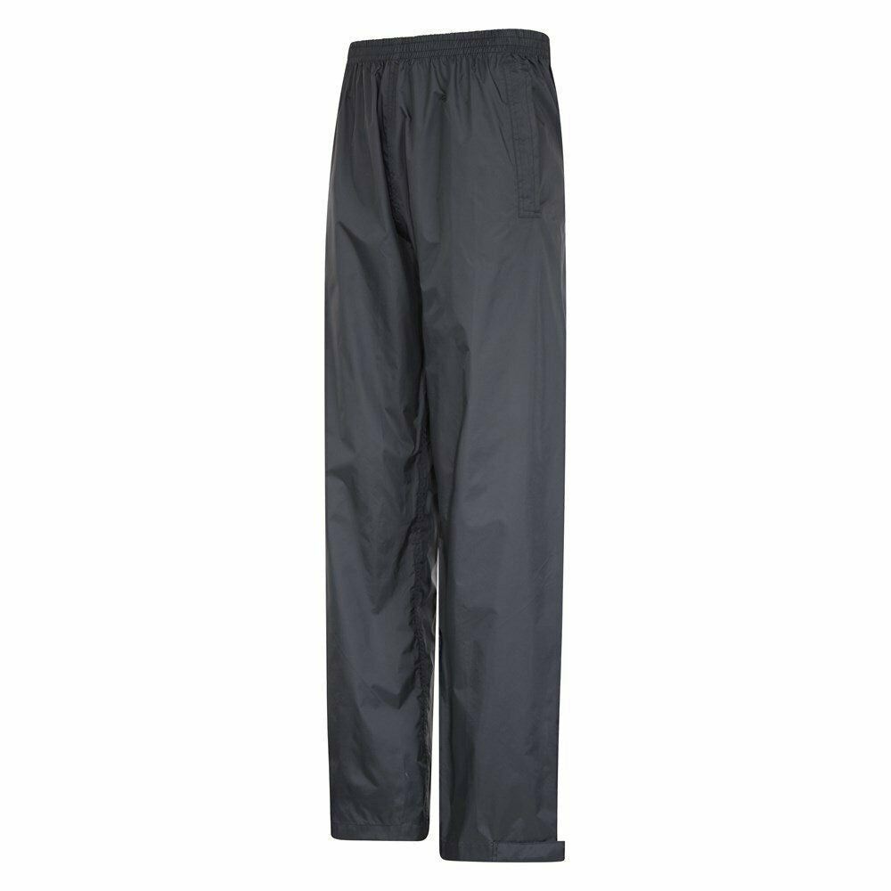 Black - Side - Mountain Warehouse Mens Downpour Waterproof Trousers