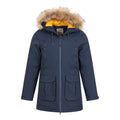 Navy - Pack Shot - Mountain Warehouse Mens Traverse Hybrid Waterproof Jacket