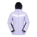 Lilac - Front - Mountain Warehouse Childrens-Kids Frost II Water Resistant Ski Jacket