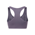 Purple - Back - Mountain Warehouse Womens-Ladies Anti-Chafe Seamless Sports Bra
