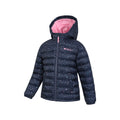 Blue-White - Side - Mountain Warehouse Childrens-Kids Seasons Stars Padded Jacket