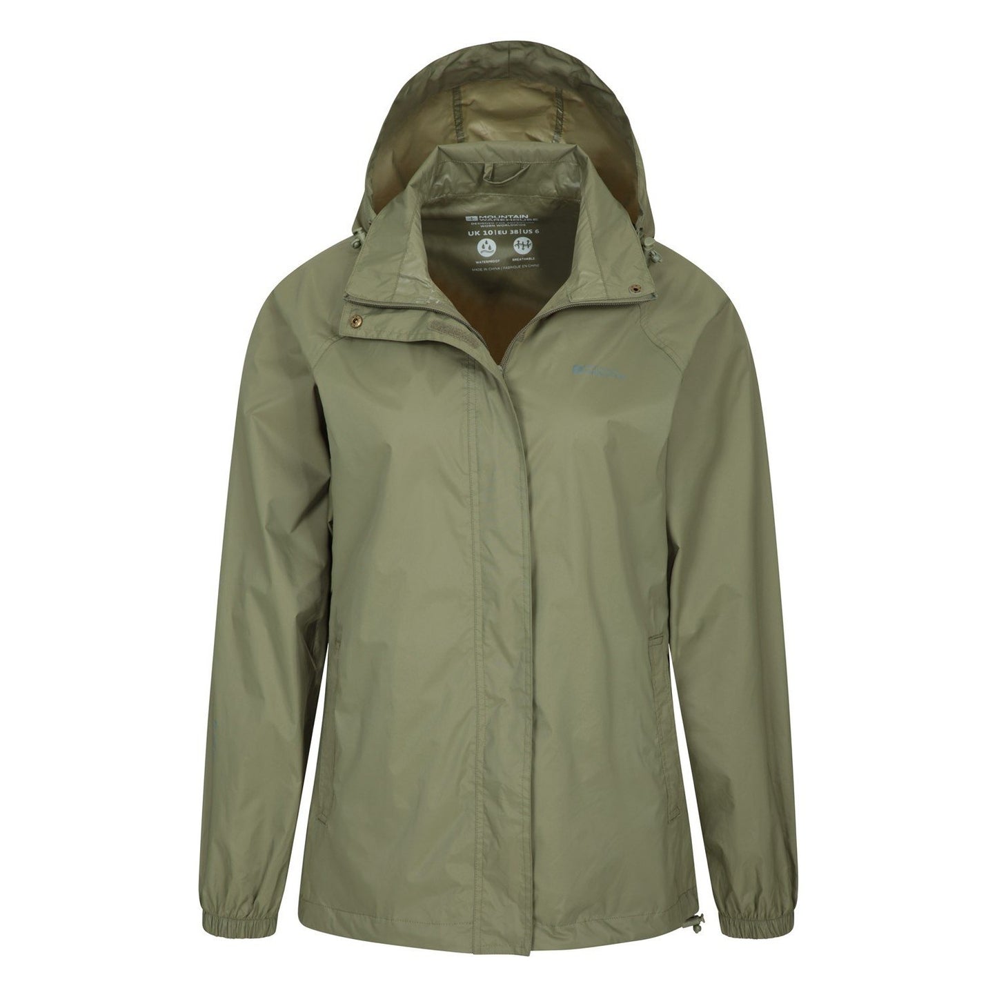 Khaki - Pack Shot - Mountain Warehouse Womens-Ladies Pakka II Waterproof Jacket
