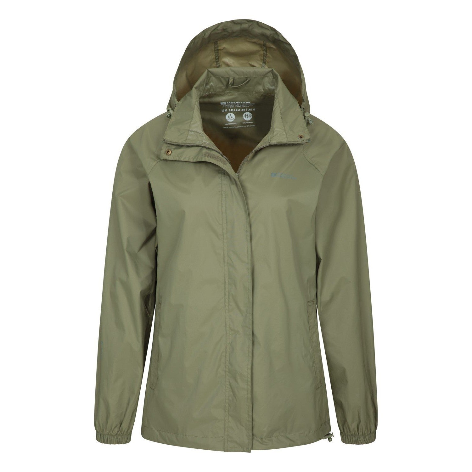 Khaki - Pack Shot - Mountain Warehouse Womens-Ladies Pakka II Waterproof Jacket