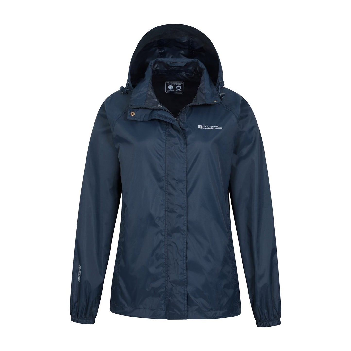 Navy - Pack Shot - Mountain Warehouse Womens-Ladies Pakka II Waterproof Jacket