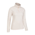 Beige - Side - Mountain Warehouse Womens-Ladies Idris Half Zip Fleece Top