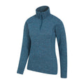 Teal - Back - Mountain Warehouse Womens-Ladies Idris Half Zip Fleece Top