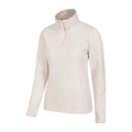 Beige - Back - Mountain Warehouse Womens-Ladies Idris Half Zip Fleece Top