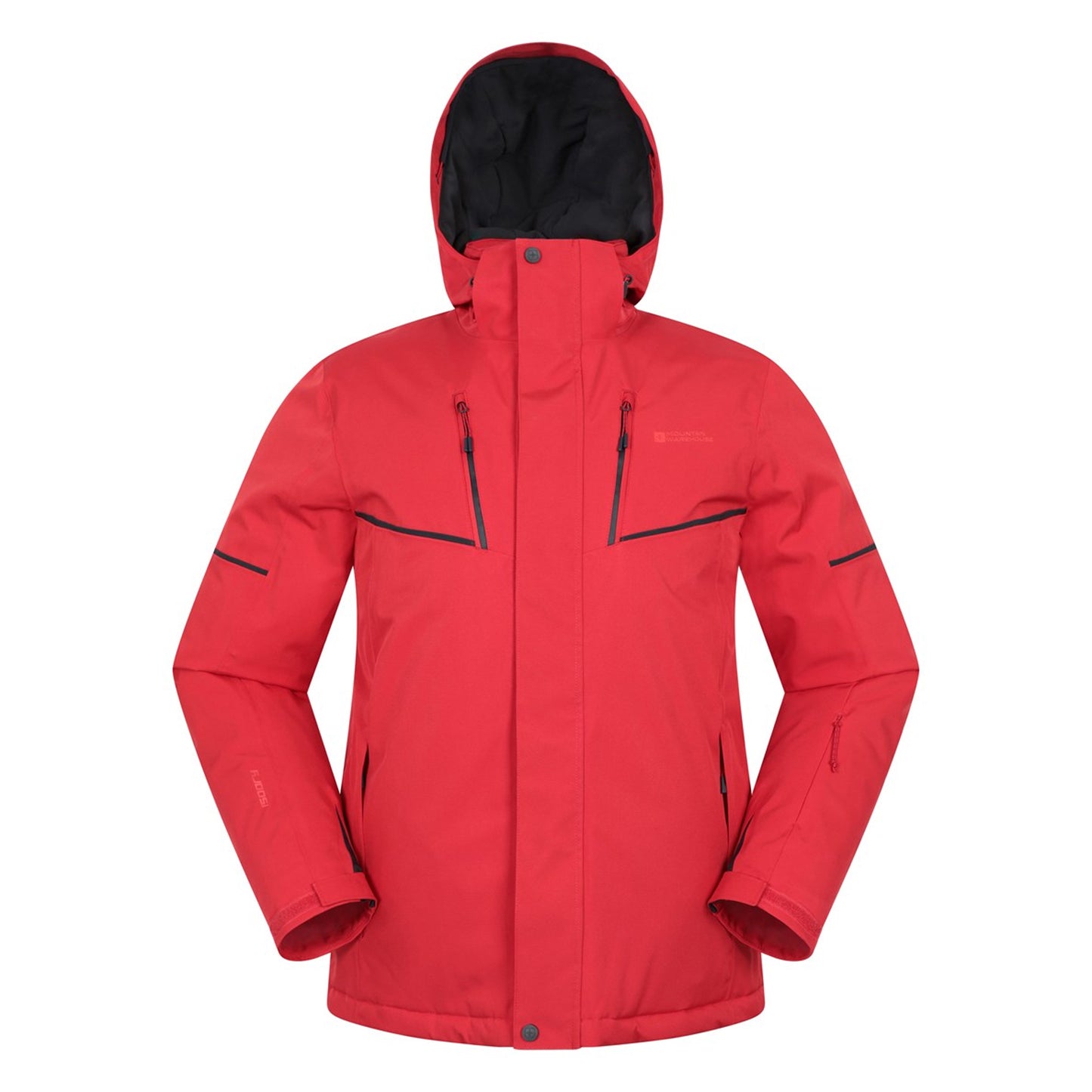 Red - Front - Mountain Warehouse Mens Galactic III Extreme Ski Jacket