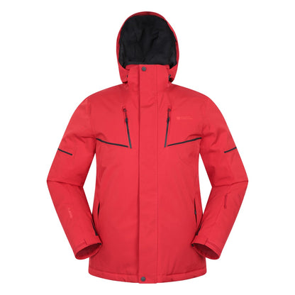 Red - Front - Mountain Warehouse Mens Galactic III Extreme Ski Jacket