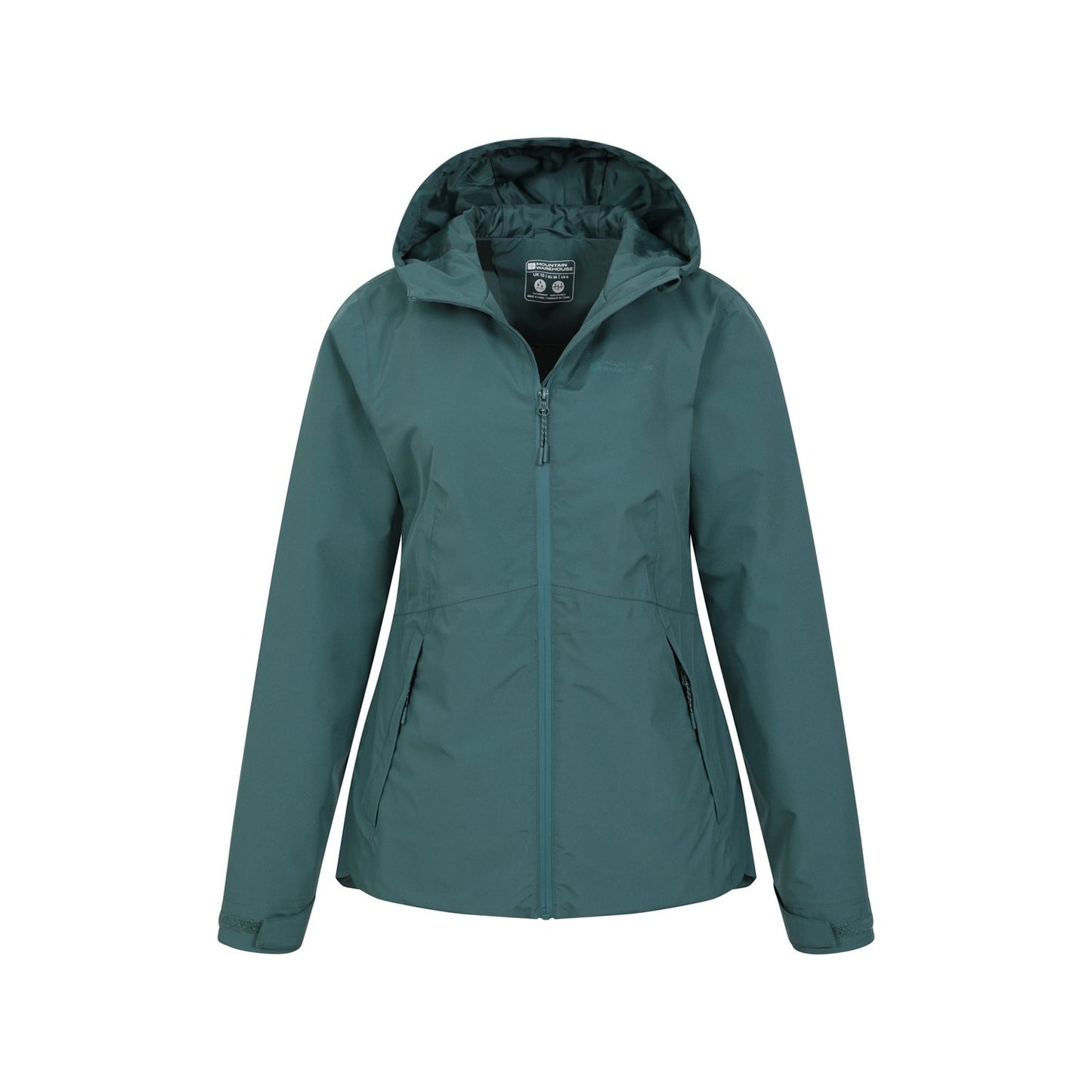 Teal - Pack Shot - Mountain Warehouse Womens-Ladies Vancouver II Waterproof Jacket