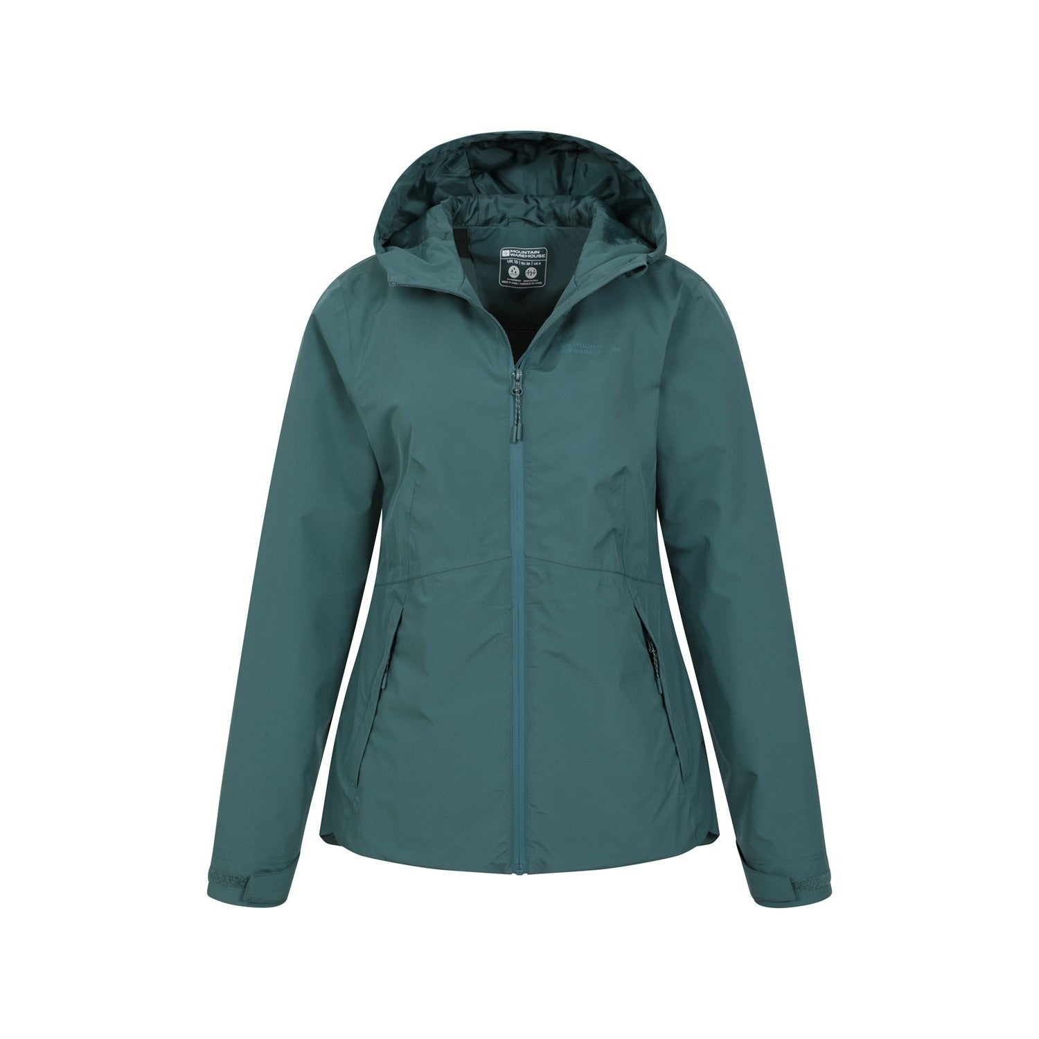 Teal - Pack Shot - Mountain Warehouse Womens-Ladies Vancouver II Waterproof Jacket