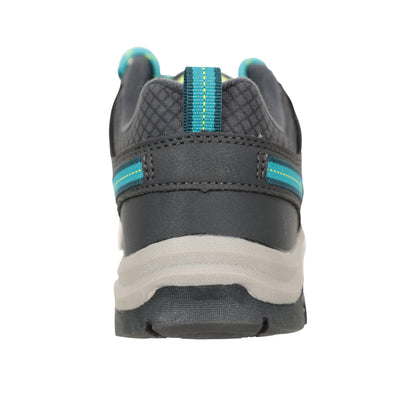 Two Tone Green - Back - Mountain Warehouse Childrens-Kids Stampede Waterproof Suede Walking Shoes