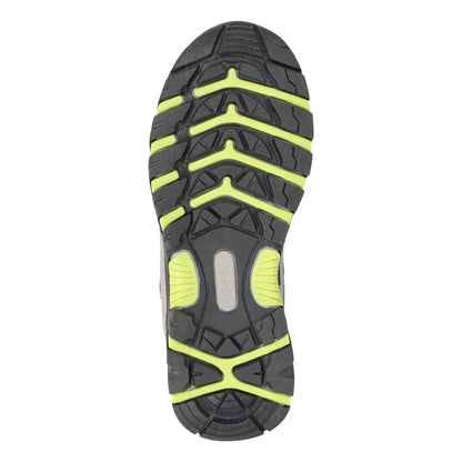 Two Tone Green - Pack Shot - Mountain Warehouse Childrens-Kids Stampede Waterproof Suede Walking Shoes