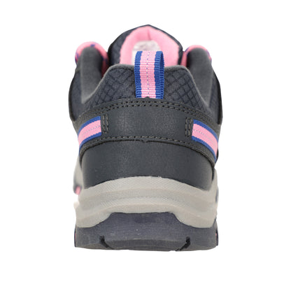 Lilac - Back - Mountain Warehouse Childrens-Kids Stampede Waterproof Suede Walking Shoes