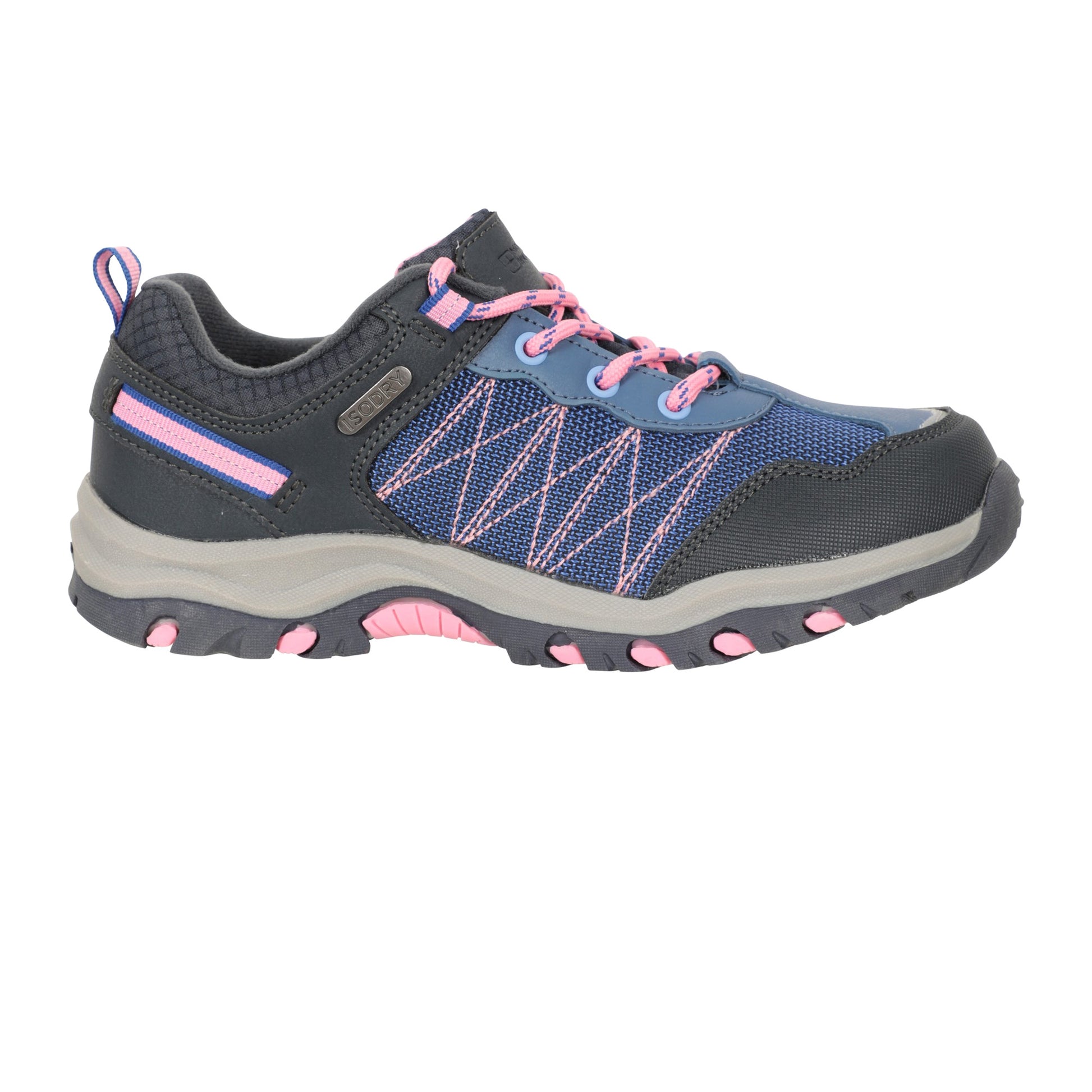 Lilac - Lifestyle - Mountain Warehouse Childrens-Kids Stampede Waterproof Suede Walking Shoes