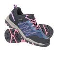 Light Purple - Close up - Mountain Warehouse Childrens-Kids Stampede Waterproof Suede Walking Shoes