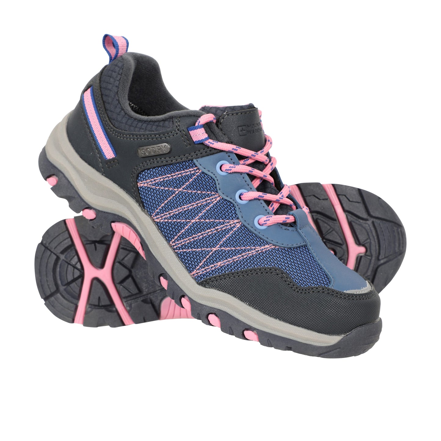 Lilac - Close up - Mountain Warehouse Childrens-Kids Stampede Waterproof Suede Walking Shoes