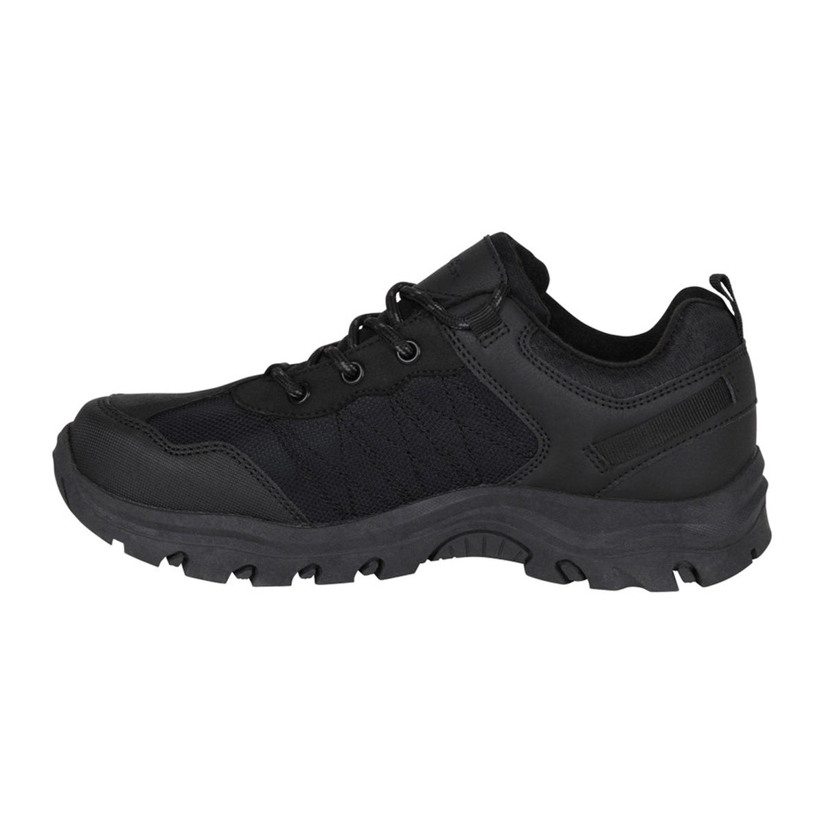 Black - Side - Mountain Warehouse Childrens-Kids Stampede Waterproof Suede Walking Shoes