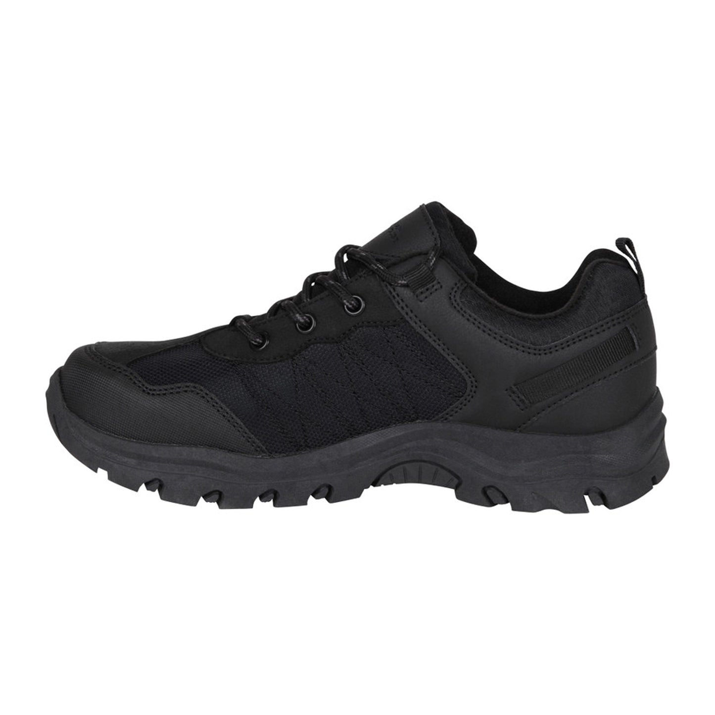Black - Side - Mountain Warehouse Childrens-Kids Stampede Waterproof Suede Walking Shoes