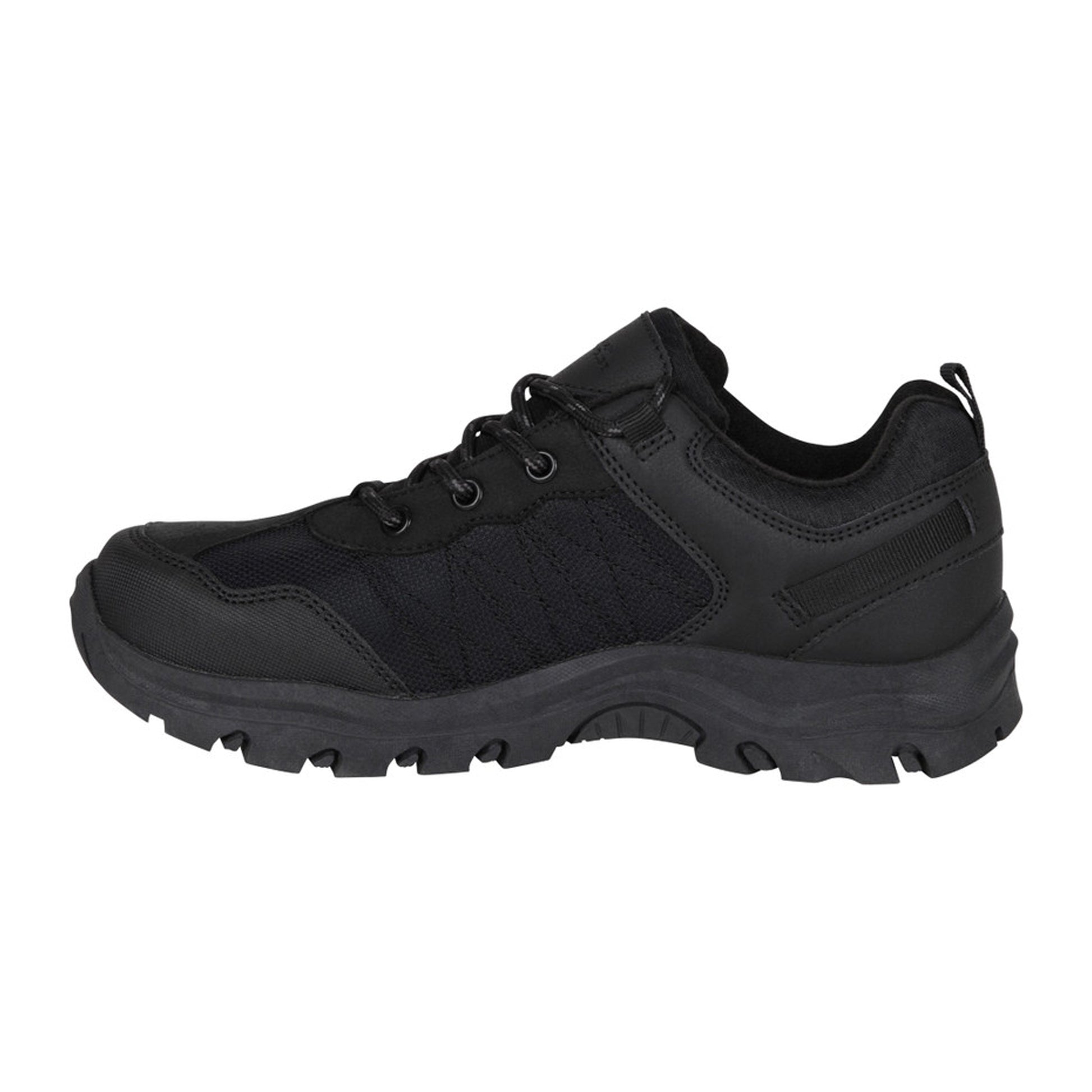 Black - Side - Mountain Warehouse Childrens-Kids Stampede Waterproof Suede Walking Shoes