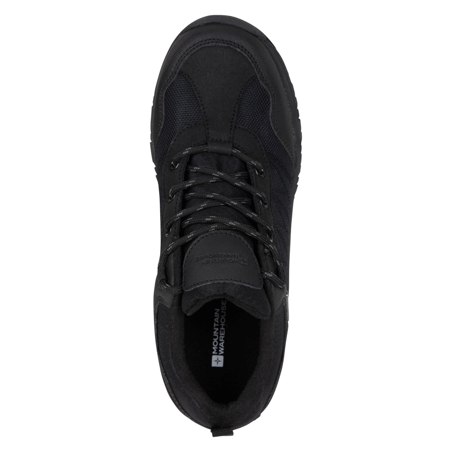 Black - Pack Shot - Mountain Warehouse Childrens-Kids Stampede Waterproof Suede Walking Shoes