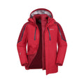 Red - Front - Mountain Warehouse Mens Zenith Extreme III 3 in 1 Padded Jacket