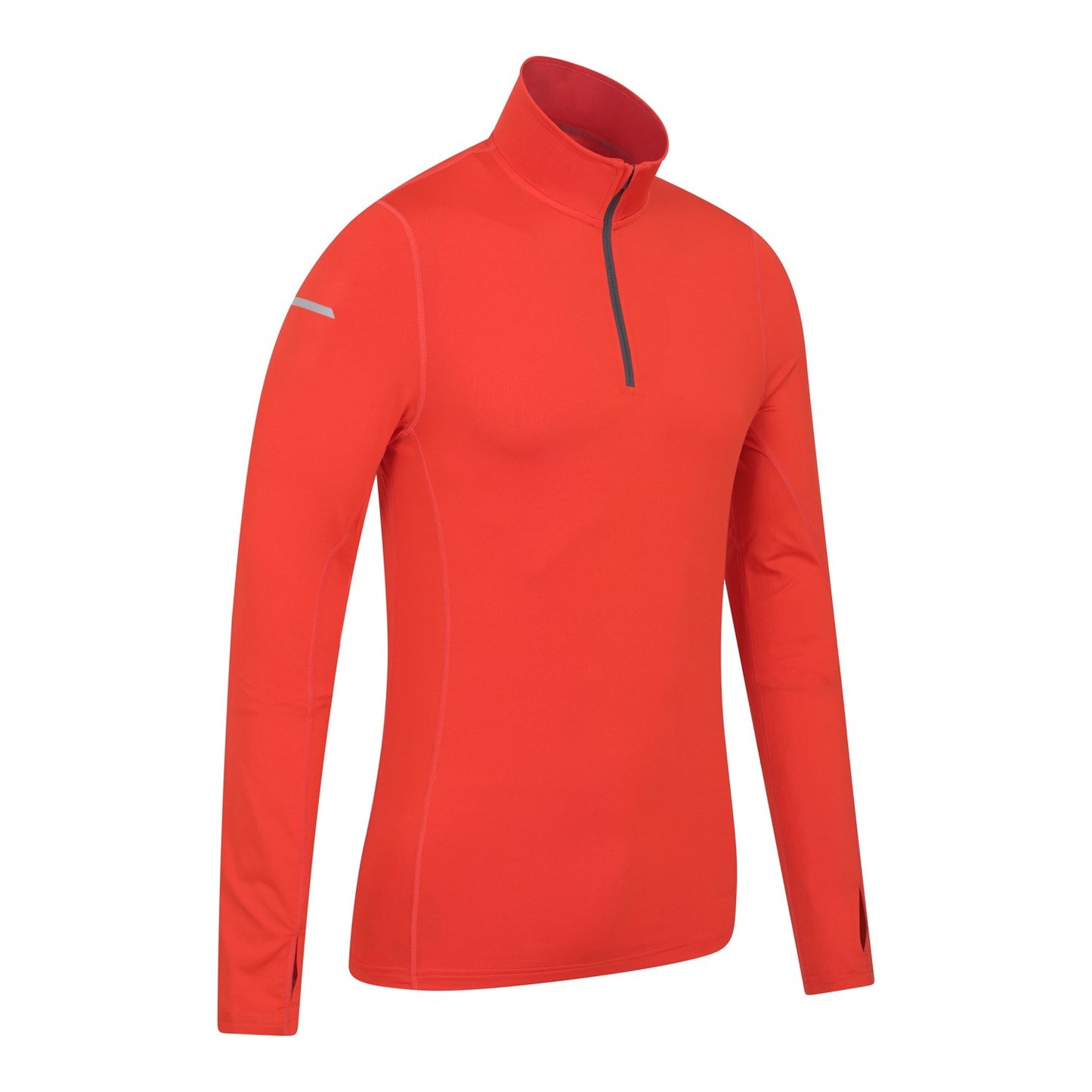 Orange - Back - Mountain Warehouse Mens Vault Recycled Half Zip Long-Sleeved Top
