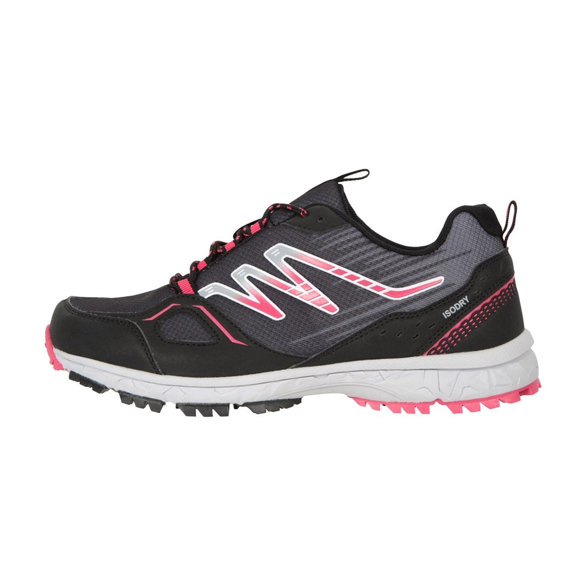 Jet Black - Side - Mountain Warehouse Womens-Ladies Lakeside Walking Shoes