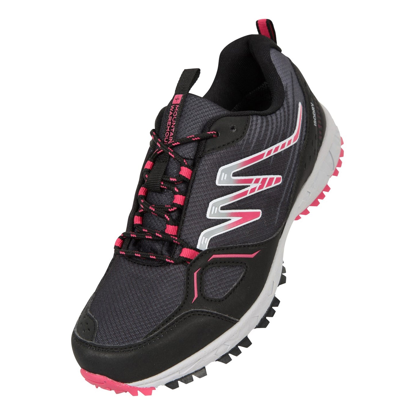 Jet Black - Front - Mountain Warehouse Womens-Ladies Lakeside Walking Shoes