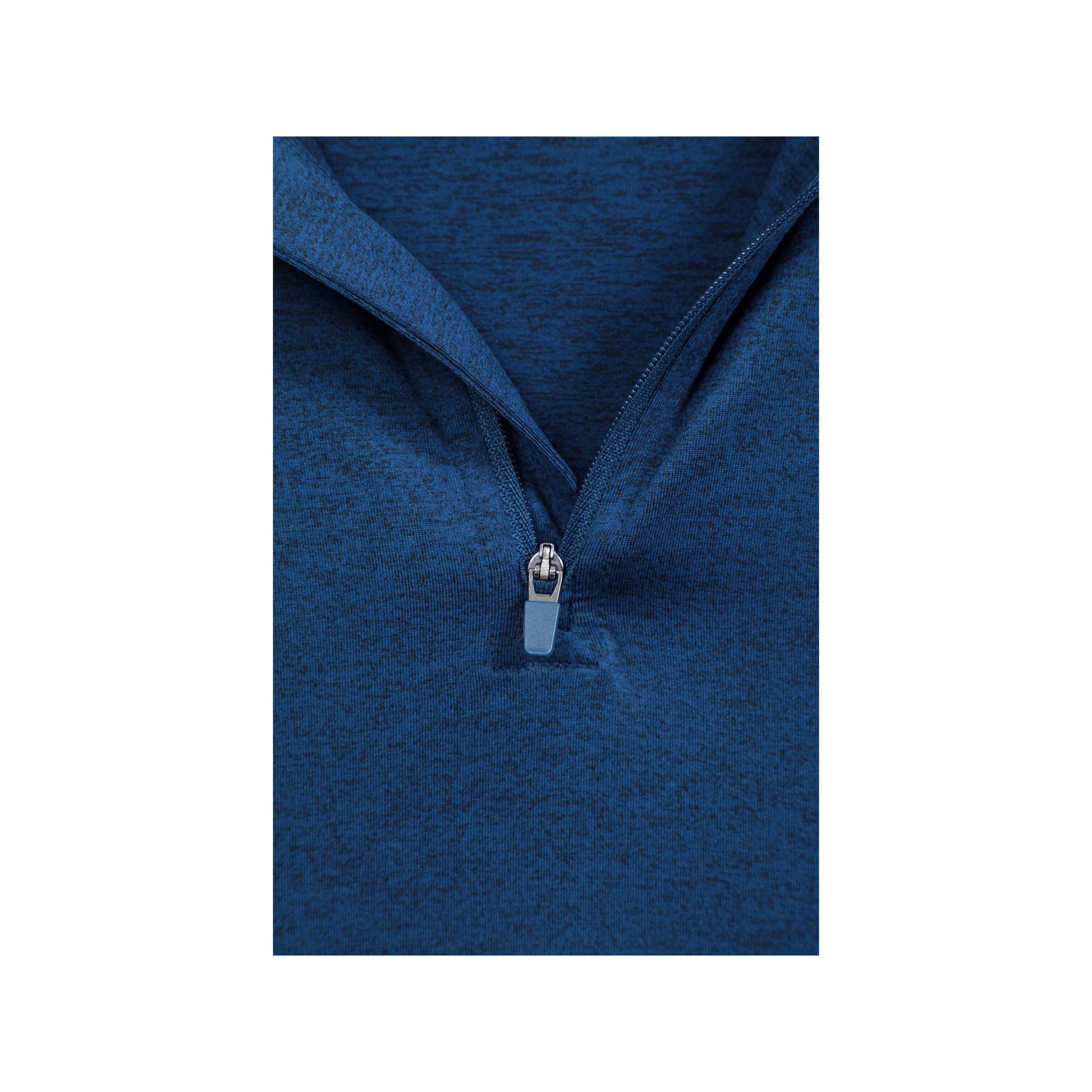 Navy - Pack Shot - Mountain Warehouse Mens Echo Melange Recycled Half Zip Midlayer