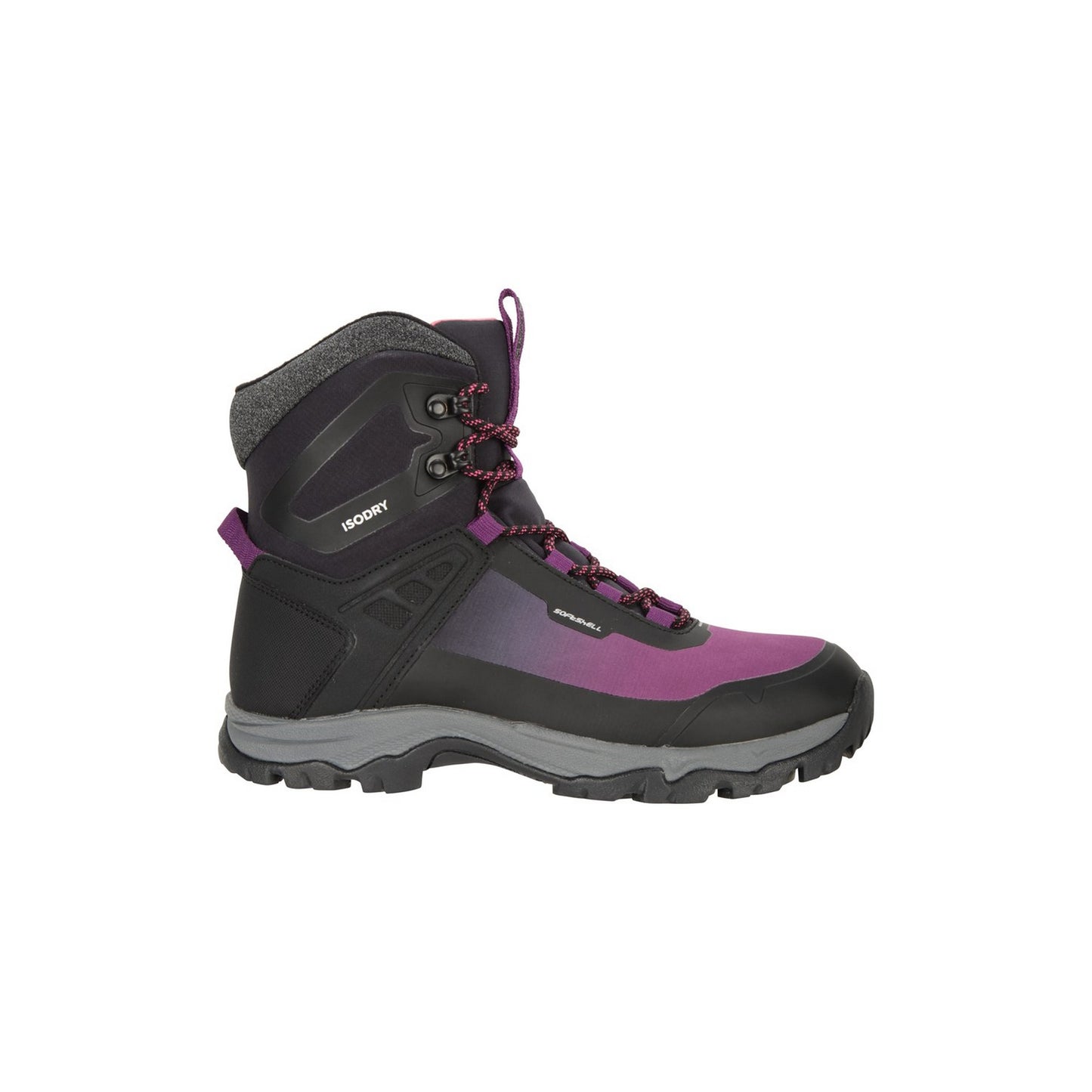 Black-Purple - Pack Shot - Mountain Warehouse Womens-Ladies Polar Boots
