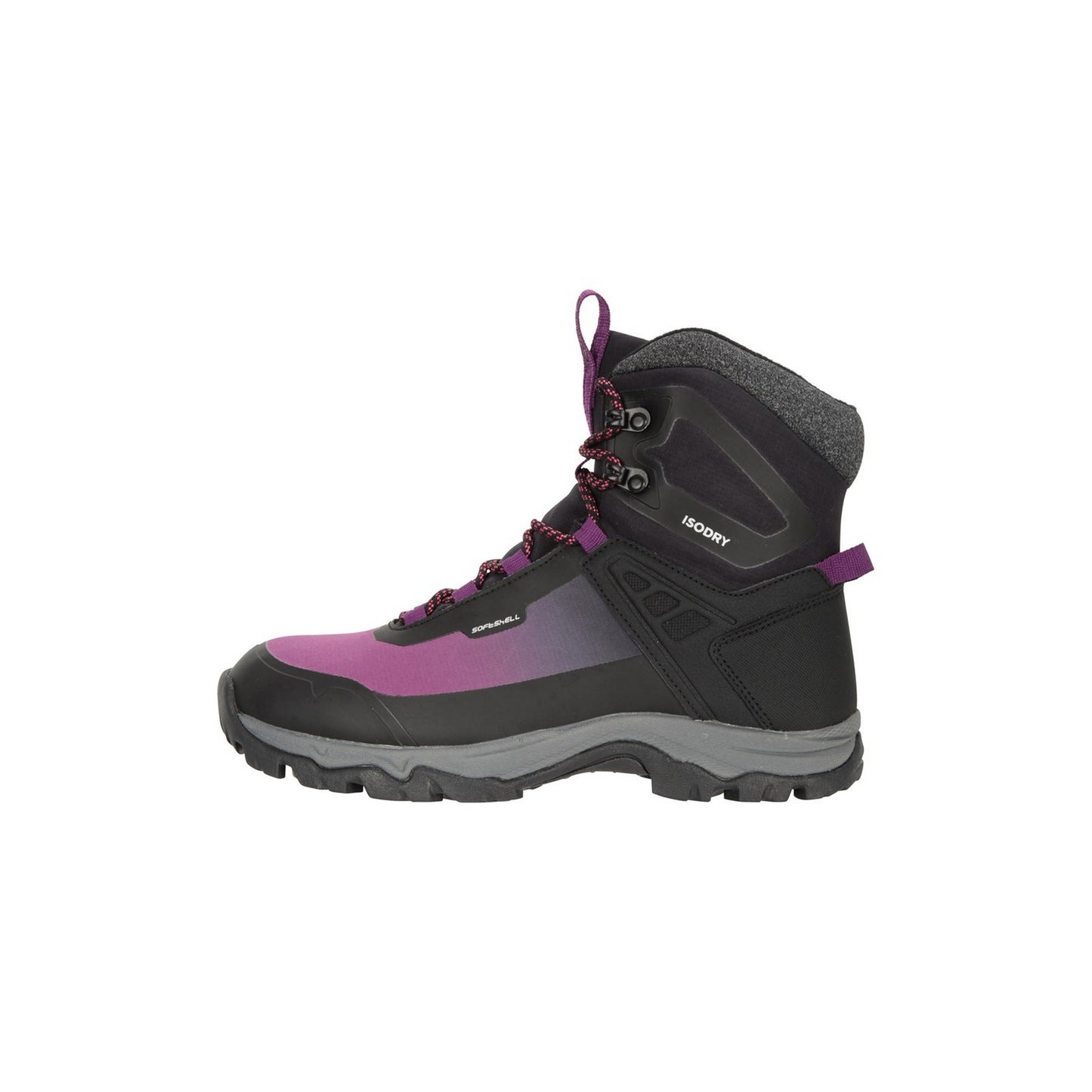 Black-Purple - Close up - Mountain Warehouse Womens-Ladies Polar Boots