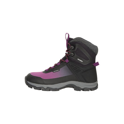 Black-Purple - Close up - Mountain Warehouse Womens-Ladies Polar Boots