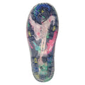 Light Teal-Black-Pink - Close up - Mountain Warehouse Childrens-Kids Splash Wellington Boots