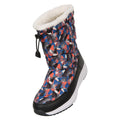 Red - Close up - Mountain Warehouse Childrens-Kids Glide Adaptive Printed Snow Boots